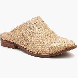 New! Kelsi Dagger Brooklyn Sail Raffia Mule In Beige